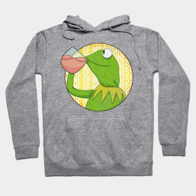 Kermit Meme Vintage Hoodie by The Gumball Machine